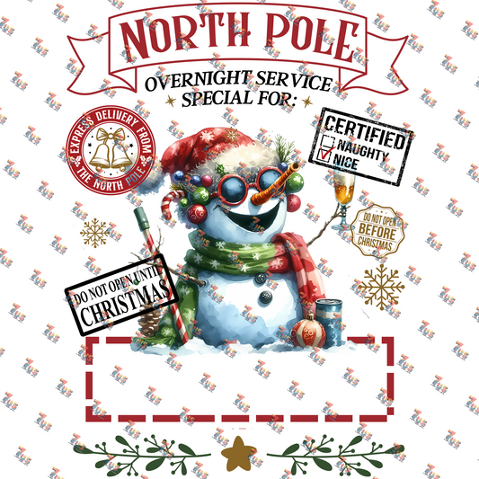 Personalized North Pole Santa Sack 17