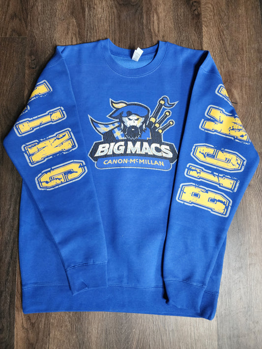 Canon Mac Wrestling Big Print Distressed Crewneck / Hoodie