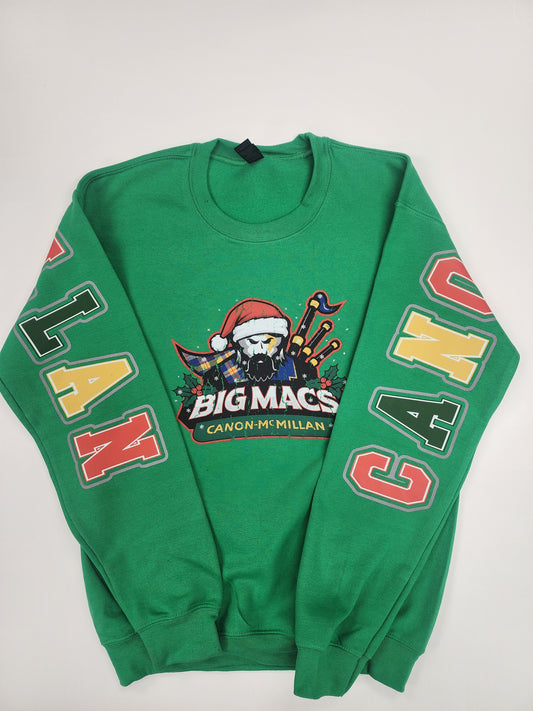 Canon Mac Big Print Distressed Christmas Crewneck