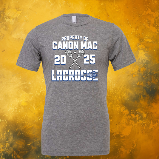 Property of Canon Mac Lacrosse Bella + Canvas T-Shirt