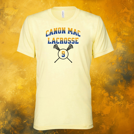 Canon Mac Lacrosse Custom Number Bella + Canvas T-Shirt