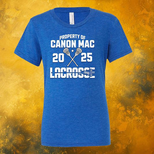 Property of Canon Mac Lacrosse Bella + Canvas T-Shirt