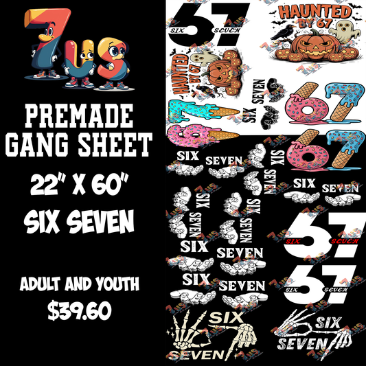 22 x 60 Six Seven Gang Sheet