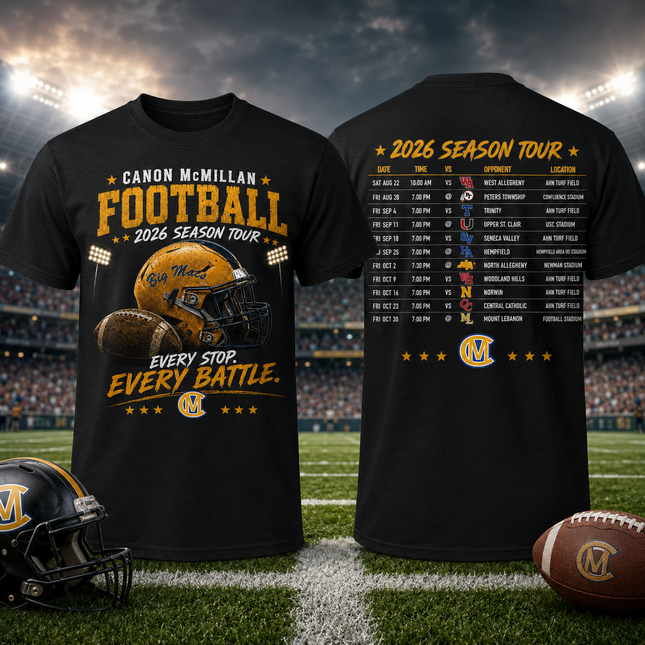 Canon Mac Football Season Tour T-Shirt