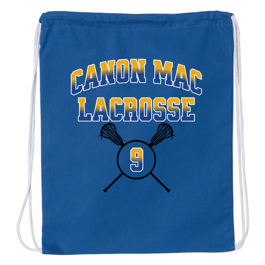 Custom Number LAX Drawstring Bag