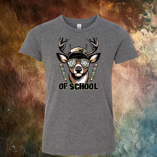 100 Days Of School Buck T-Shirt