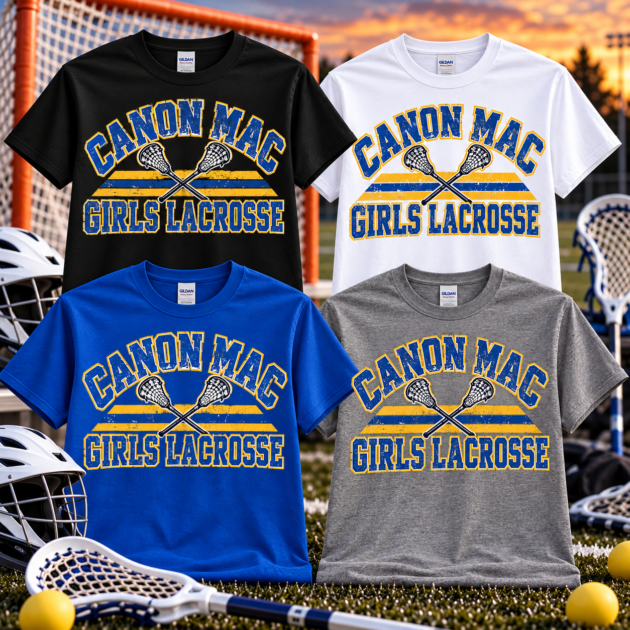 Canon Mac Girls Lacrosse Distressed