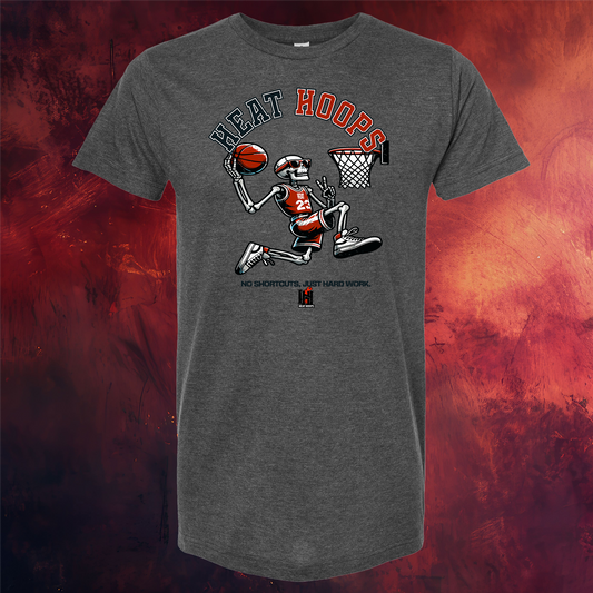 Heat Hoops "No Shortcuts" Skeleton Tee