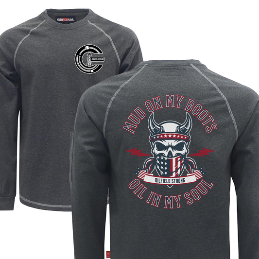 Oilfield Edge Mud On My Boots Flame Resistant NFPA2112 CAT2 Fire Retardant Crew