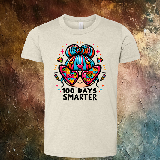 100 Days Of School 100 Days Smarter T-Shirt