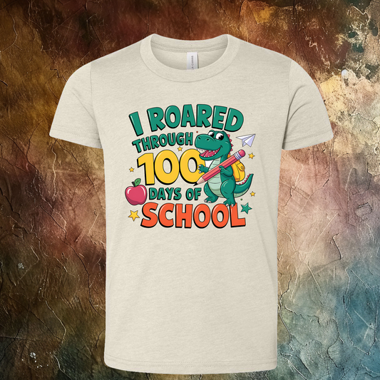 100 Days Of School I Roared T-Shirt