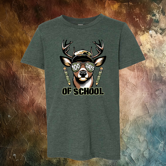 100 Days Of School Buck T-Shirt