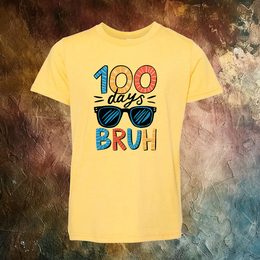 100 Days Of School Bruh T-Shirt