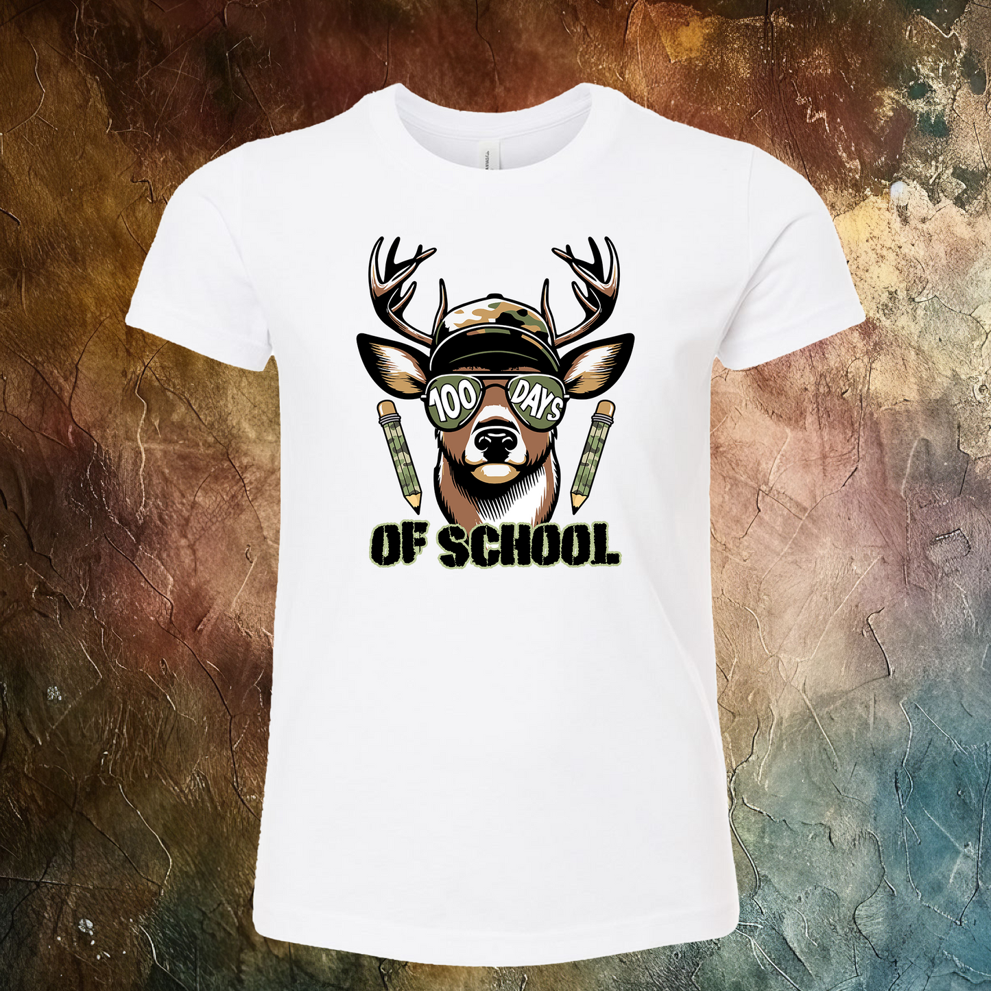 100 Days Of School Buck T-Shirt