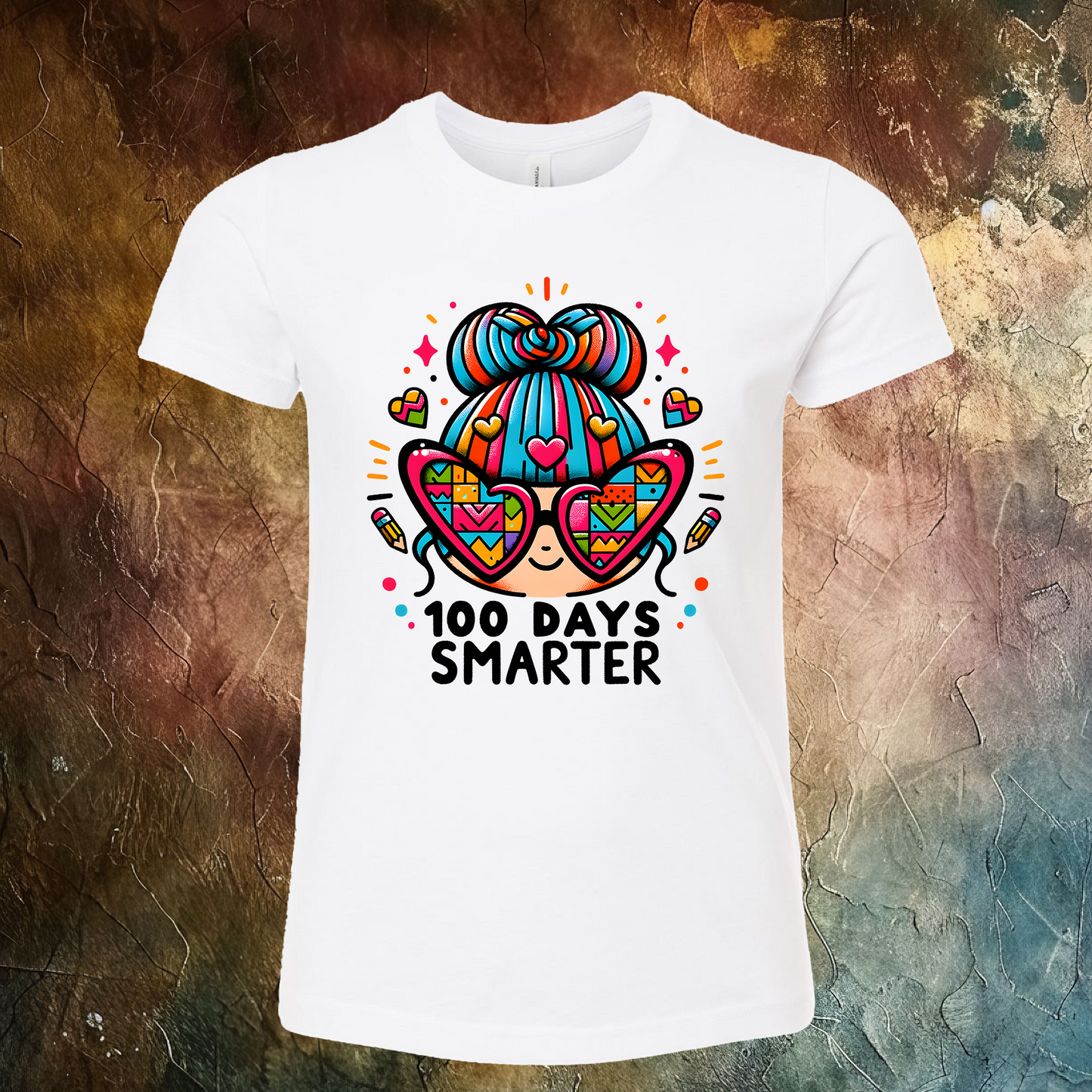 100 Days Of School 100 Days Smarter T-Shirt
