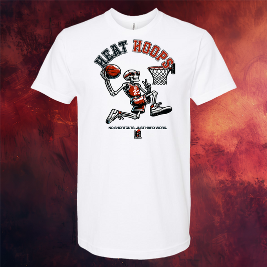 Heat Hoops "No Shortcuts" Skeleton Tee