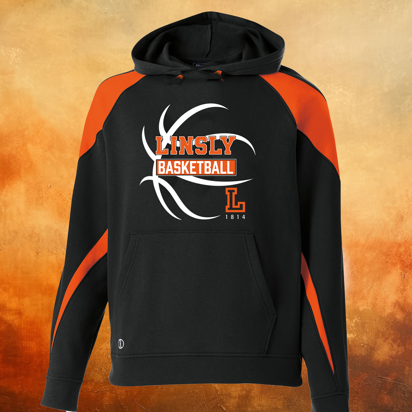Linsly Raglan Basketball Hoodie