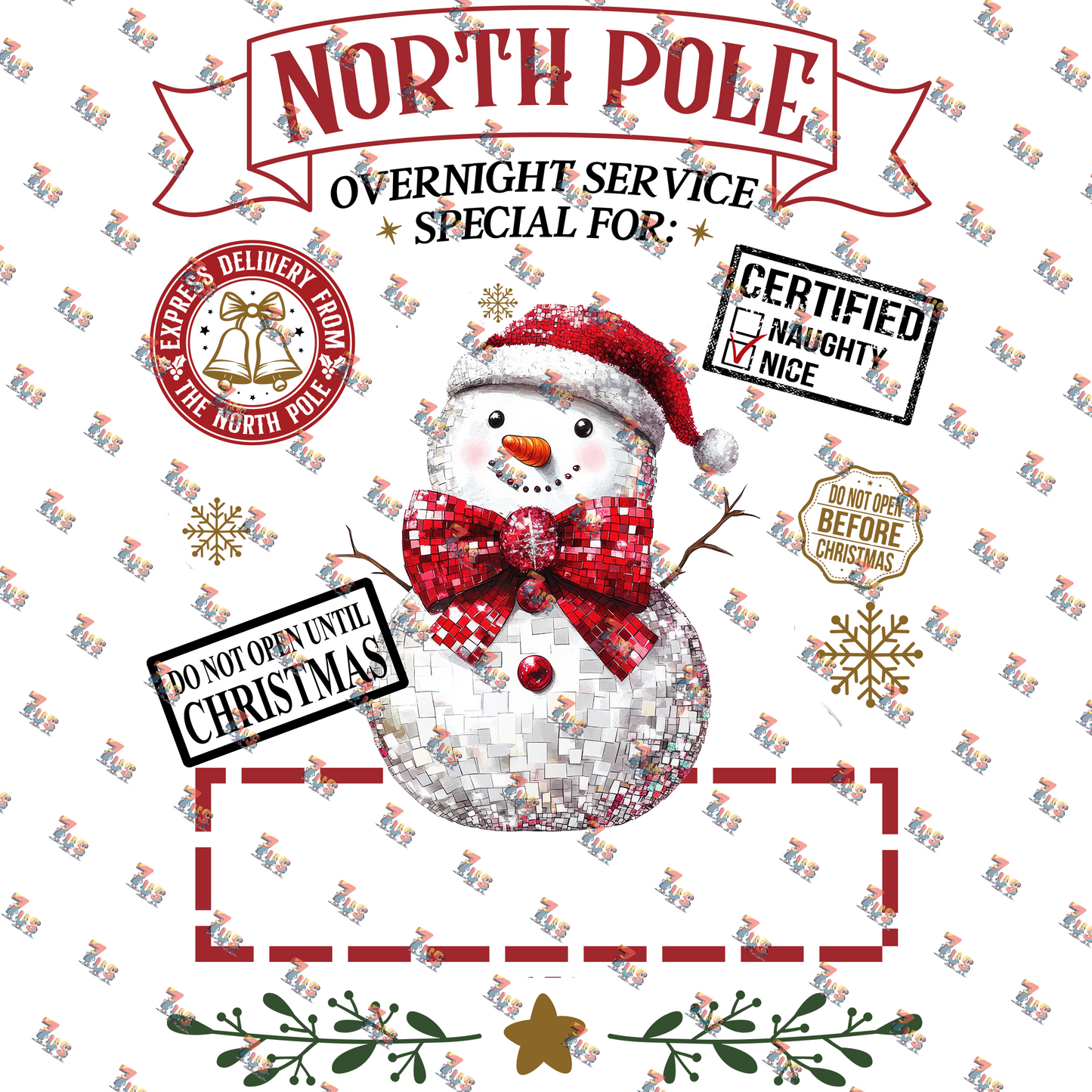 Personalized North Pole Santa Sack 11
