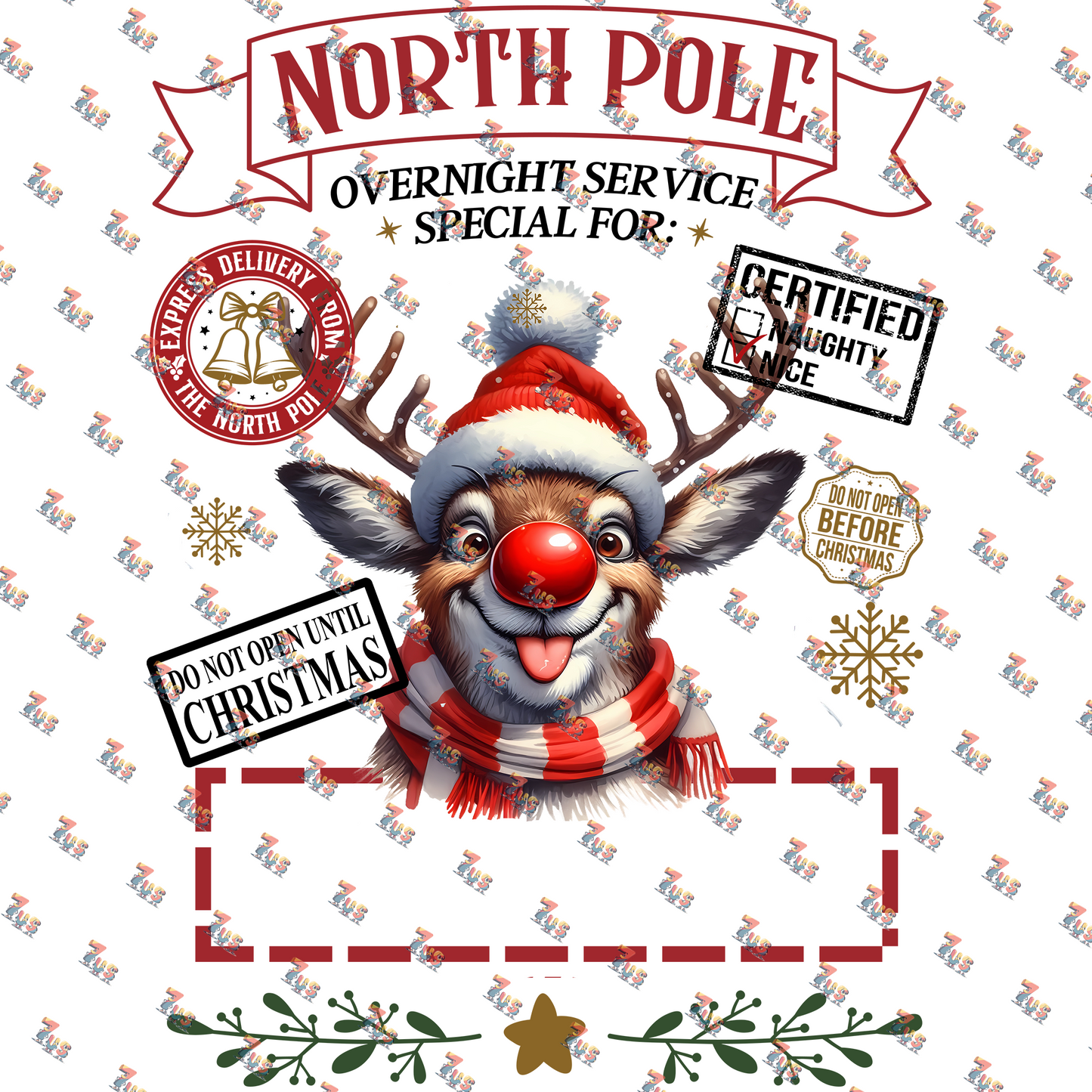 Personalized North Pole Santa Sack 13