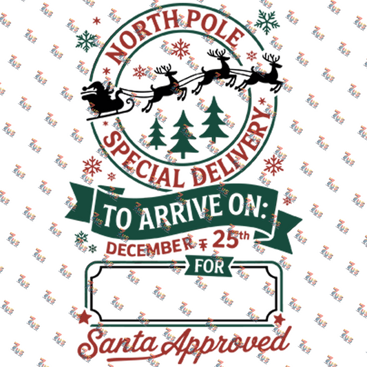 Personalized North Pole Santa Sack 1
