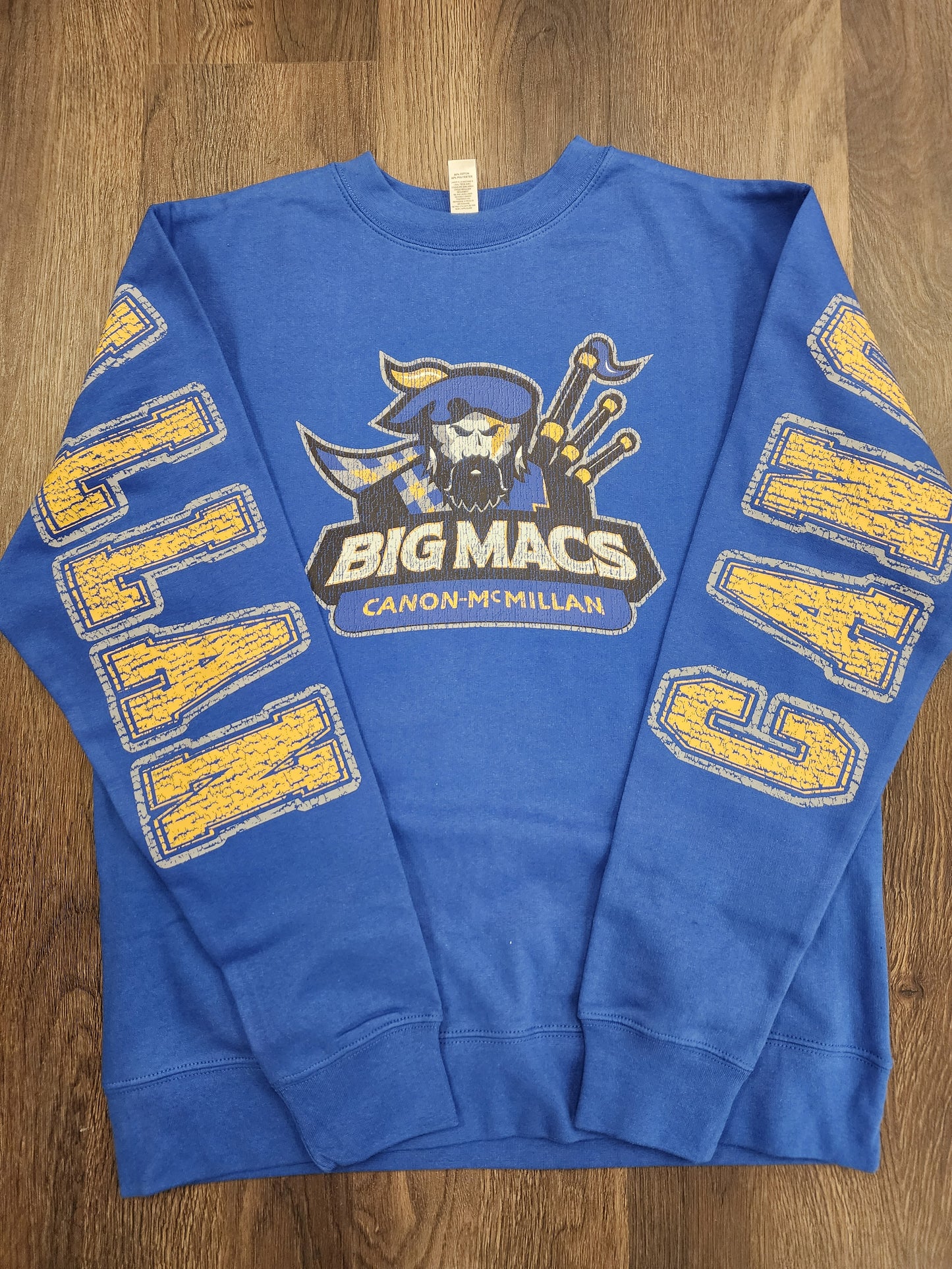 Canon Mac Big Print Distressed Crewneck