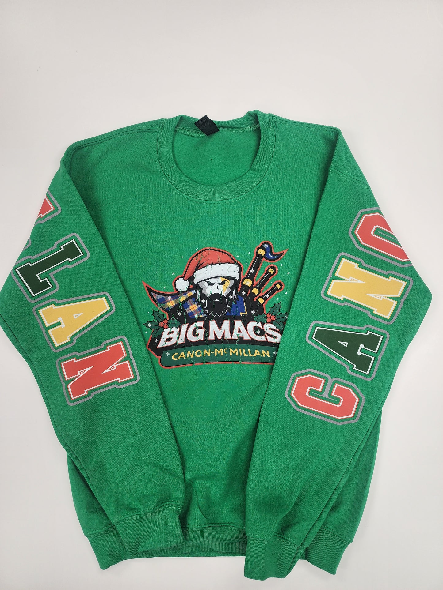 Canon Mac Big Print Distressed Christmas Crewneck