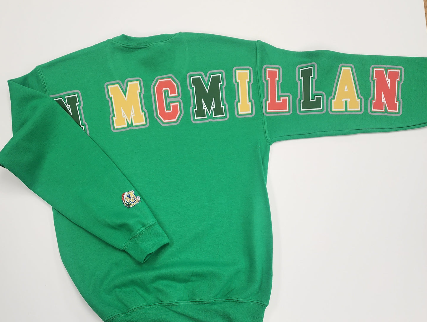 Canon Mac Big Print Distressed Christmas Crewneck