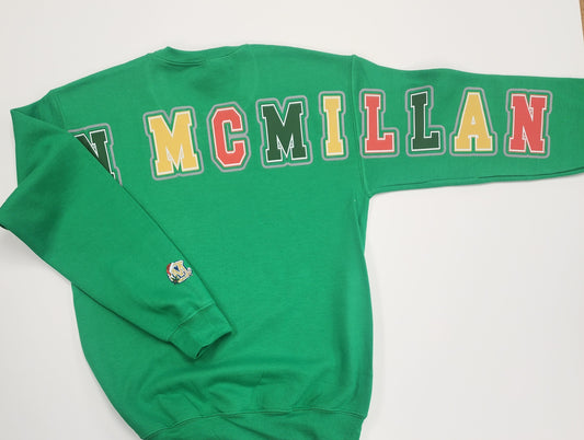 Canon Mac Big Print Distressed Christmas Crewneck