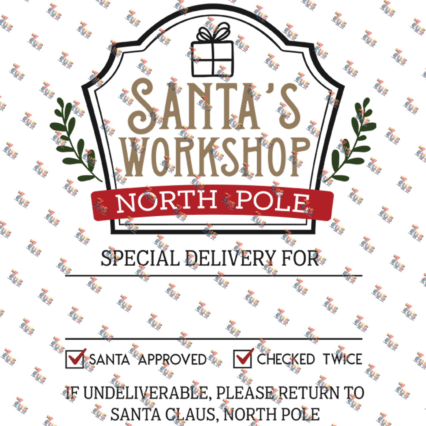 Personalized North Pole Santa Sack 23