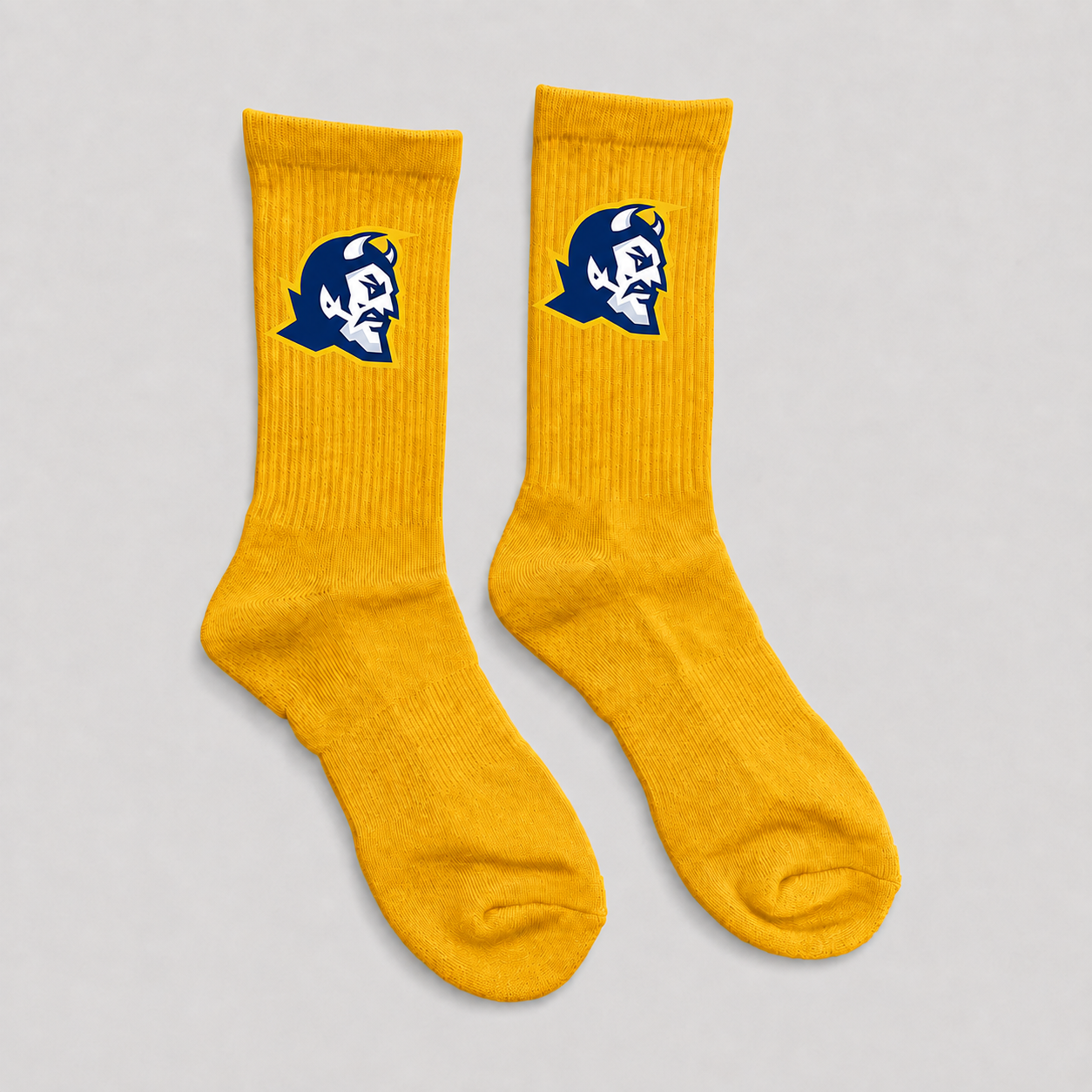 Blue Devil Solid Crew Socks