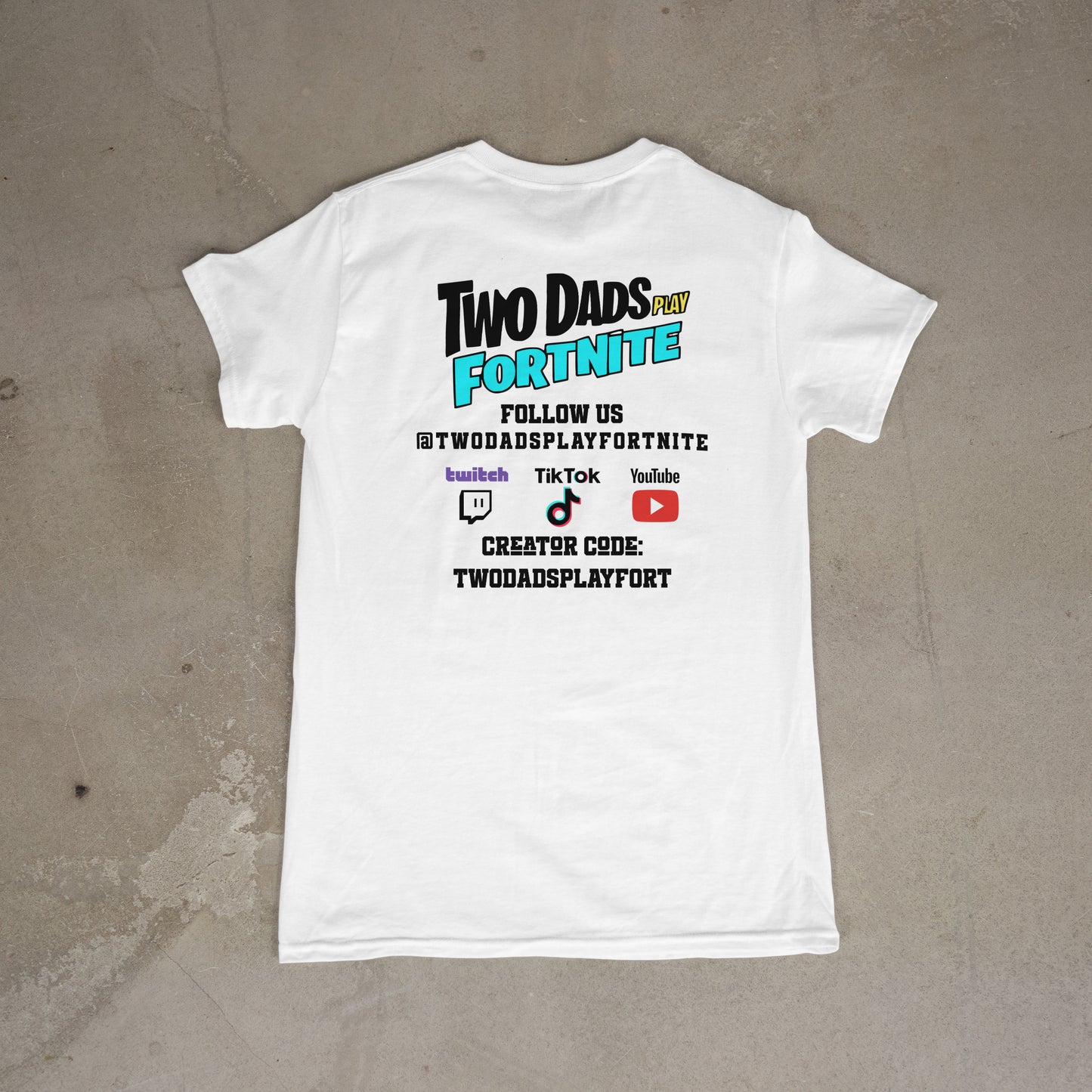 Two Dads Play Fortnite – Official T-Shirt