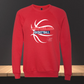 Mustangs Basketball Sponge Fleece Raglan Crewneck