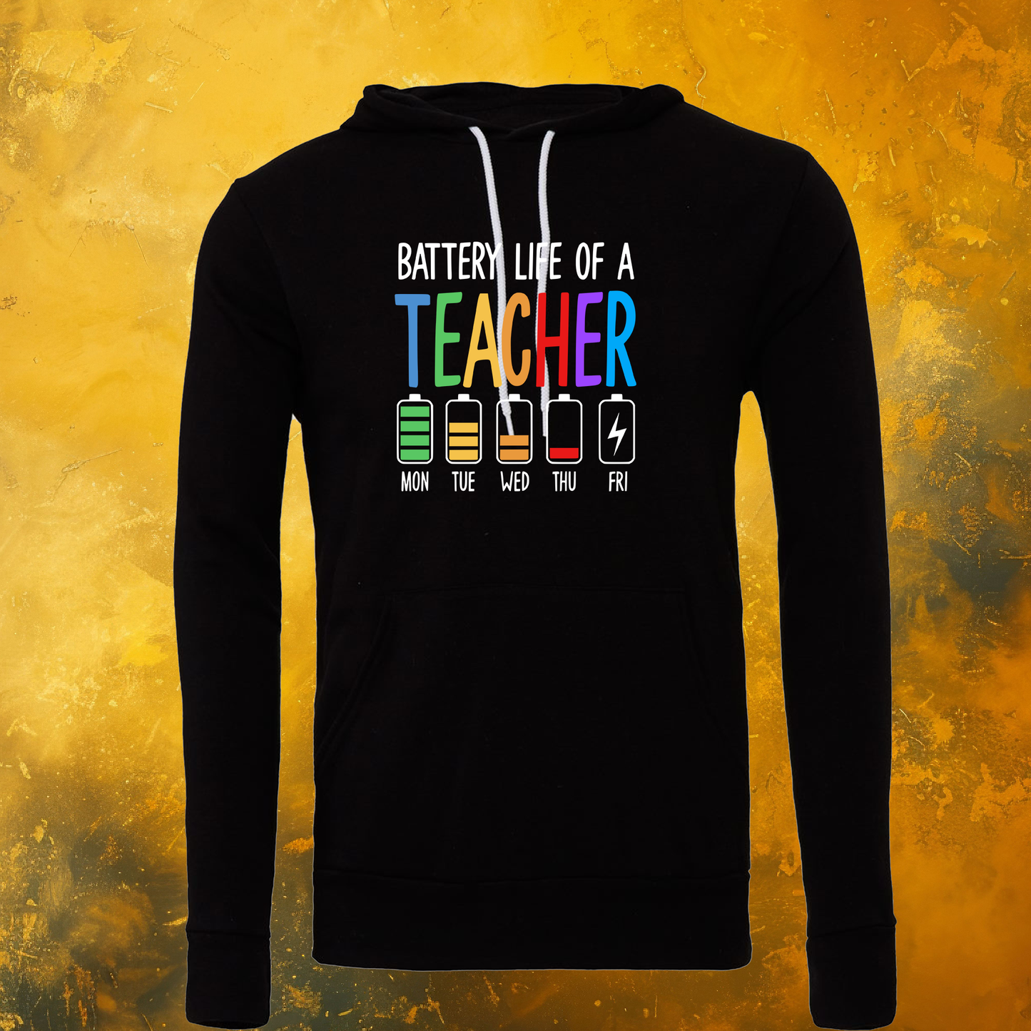 Teacher Battery Life Hoodie