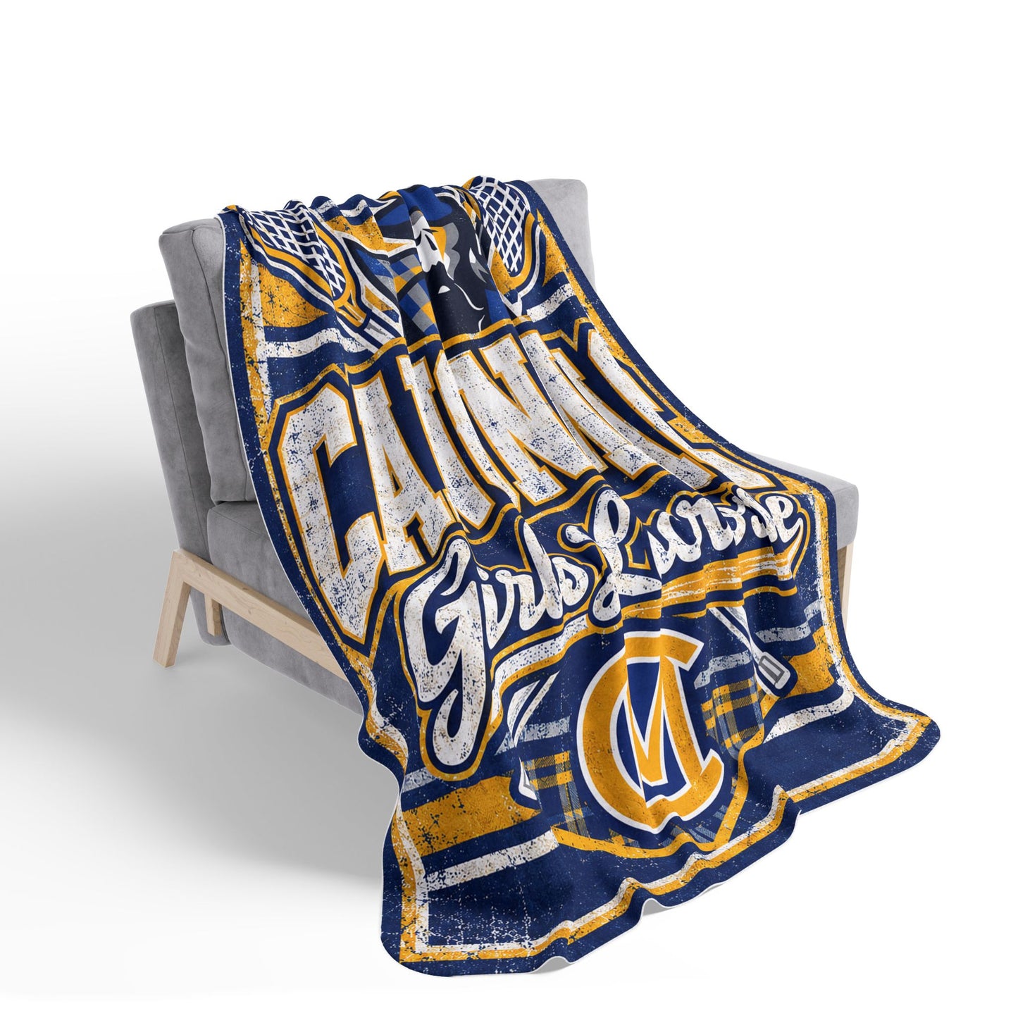 Canon Mac Girls Lacrosse  50x60 Sherpa Blanket
