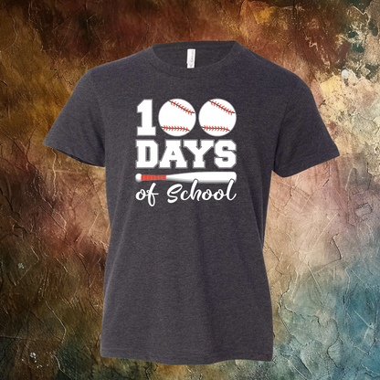 100 Days Of School Baseball T-Shirt