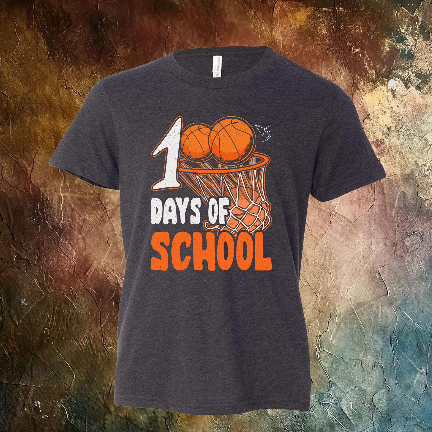 100 Days Of School Basketball T-Shirt