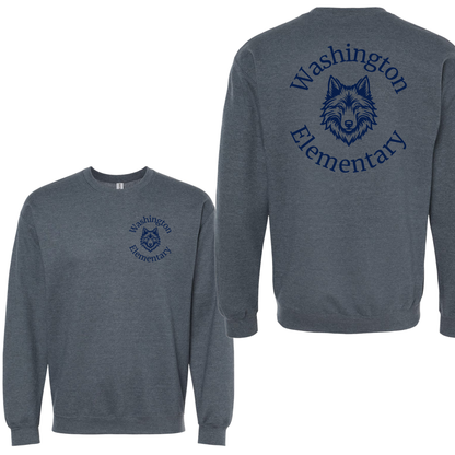 Washington Elementary Crewneck Front and Back