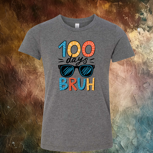 100 Days Of School Bruh T-Shirt