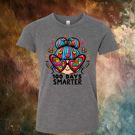 100 Days Of School 100 Days Smarter T-Shirt