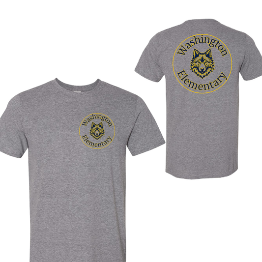 Washington Elementary T-Shirt Front and Back 2 *