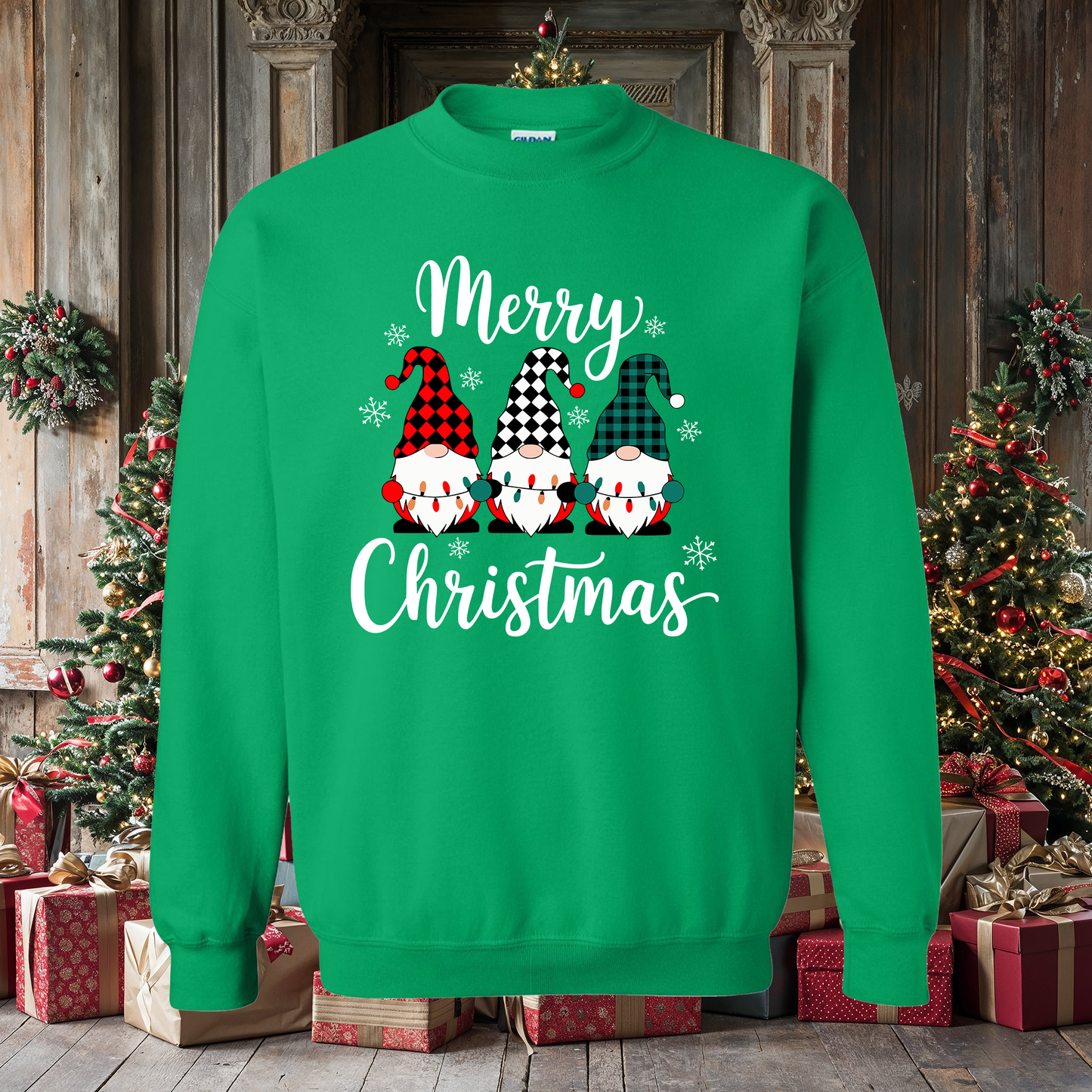 Merry Christmas Gnomes Crewneck Sweatshirt!