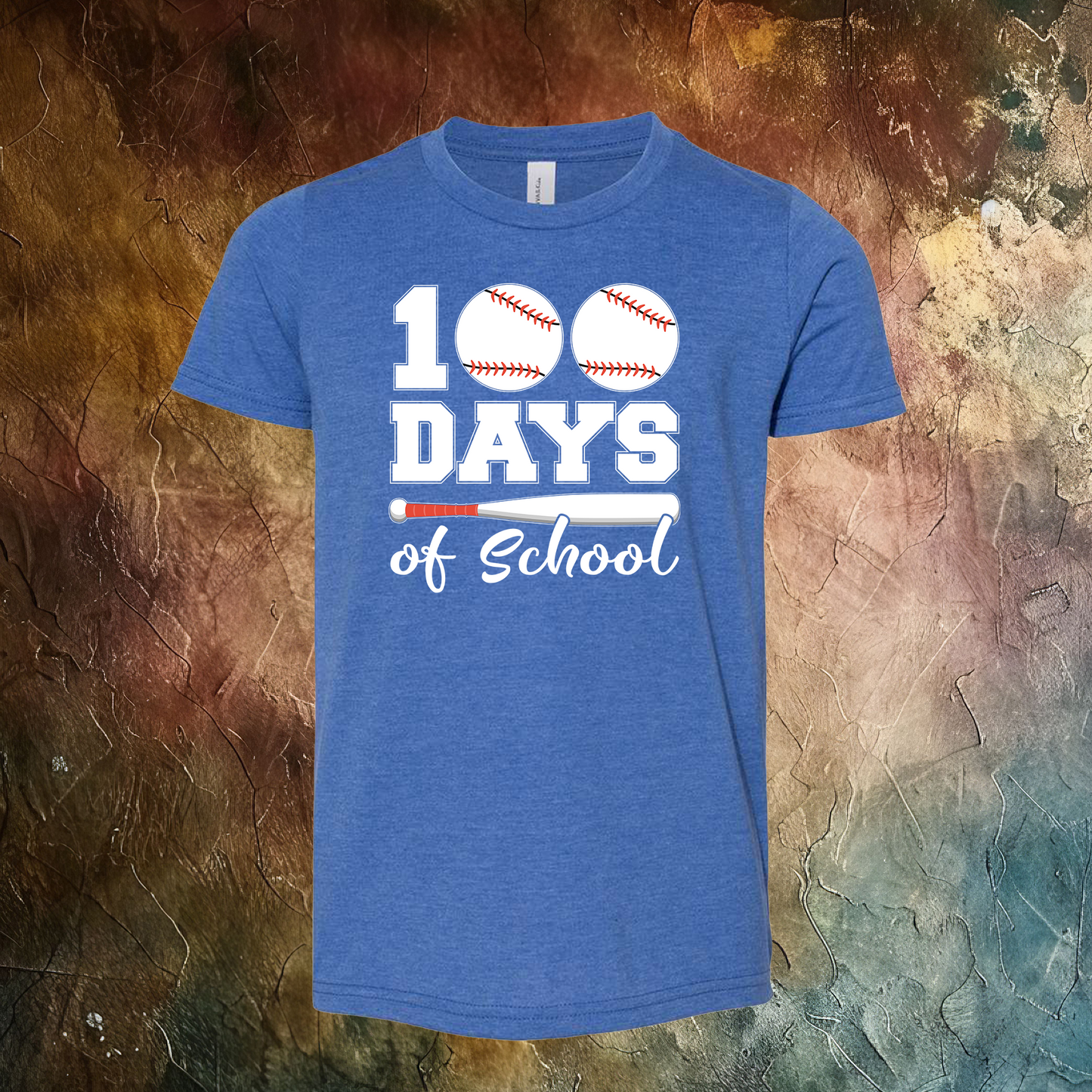 100 Days Of School Baseball T-Shirt