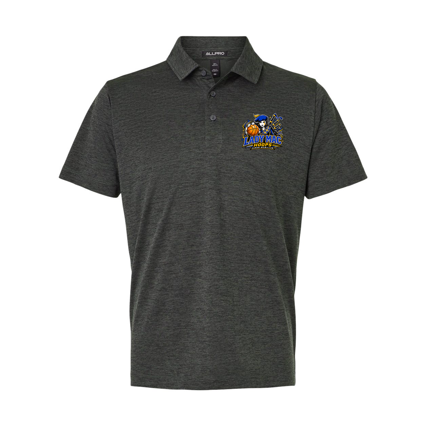 Lady Mac Hoops Logo Polo