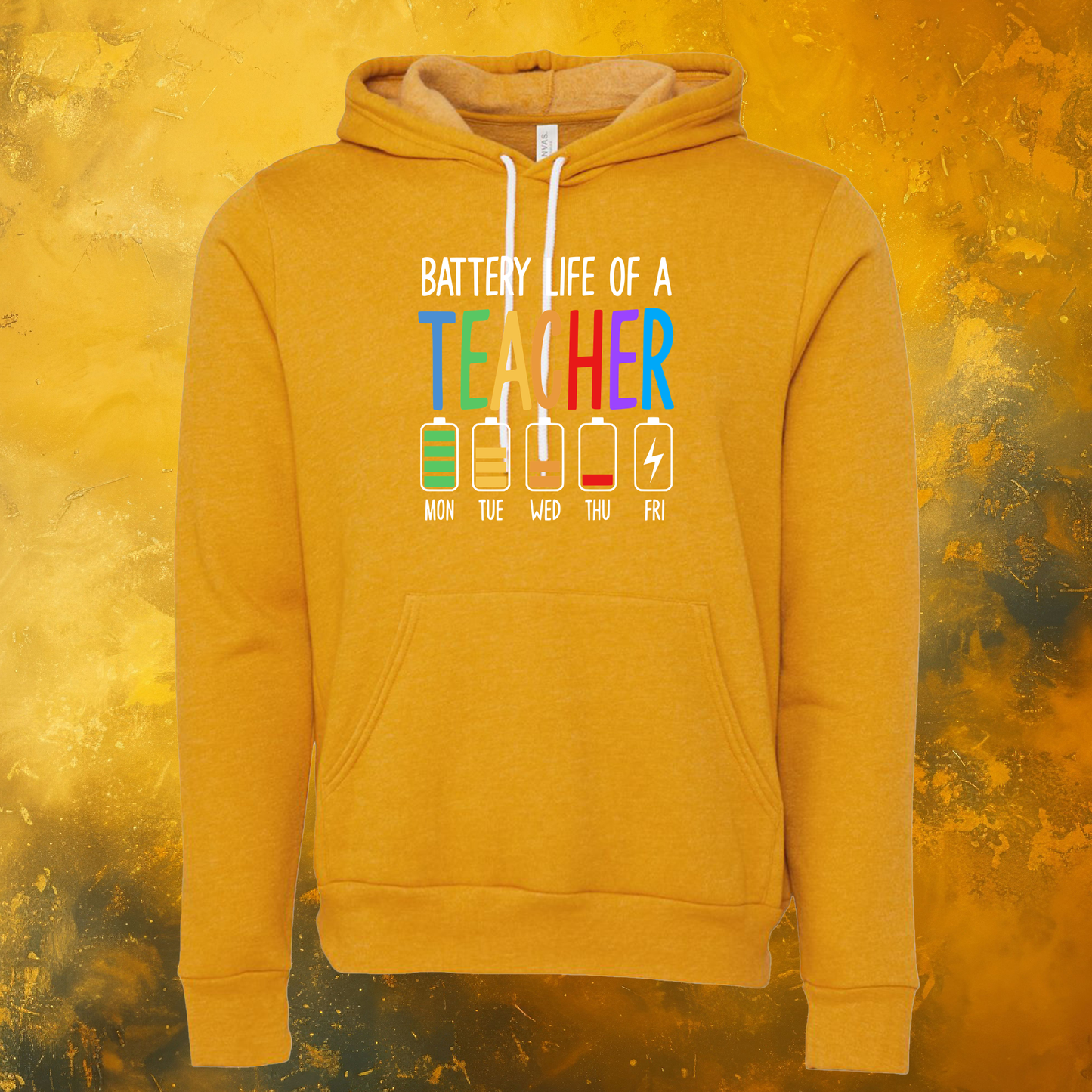 Teacher Battery Life Hoodie