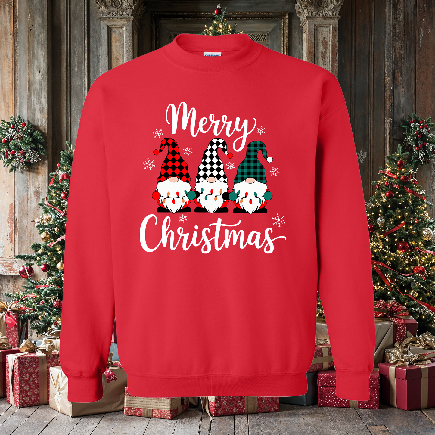 Merry Christmas Gnomes Crewneck Sweatshirt!