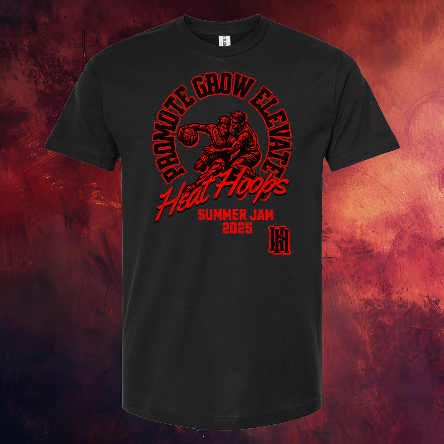 Heat Hoops "Promote Grow Elevate" Summer Jam Tee