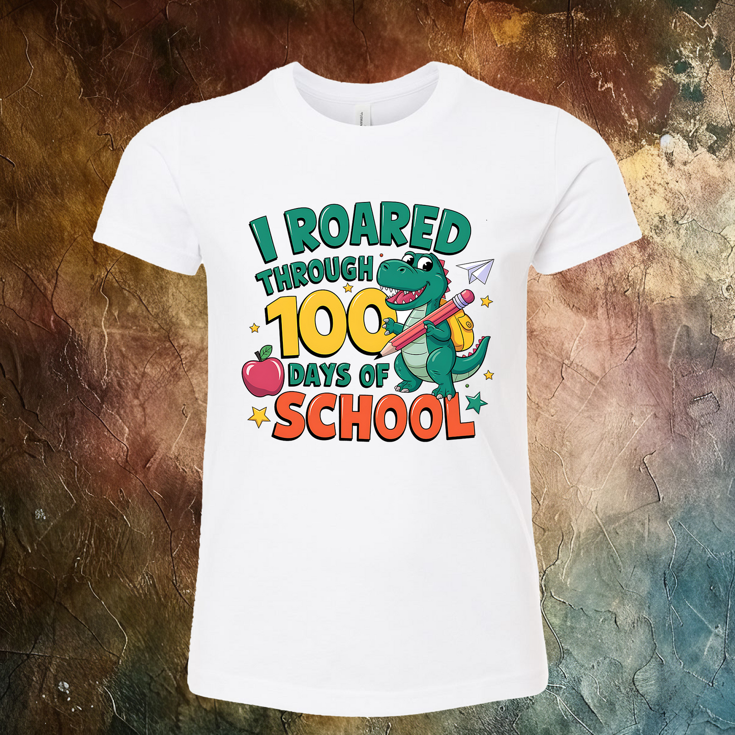100 Days Of School I Roared T-Shirt